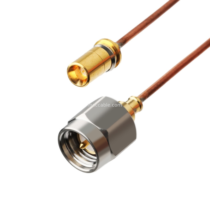 Rohs Semi Rigid Coaxial Cable Vita 67 Smpm پلگ مستقیم به Sma Male پلگ مستقیم Sro47