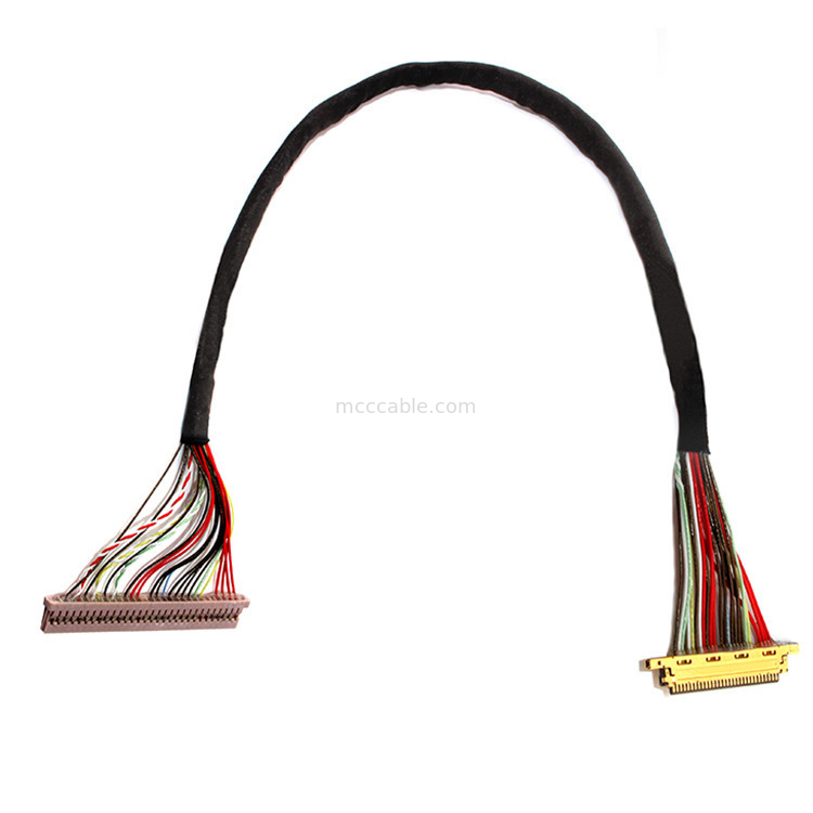 0.4mm / 1.25mm Pitch 30PIN به 30PIN I 20453 کابل Lvds برای مانیتور LCD