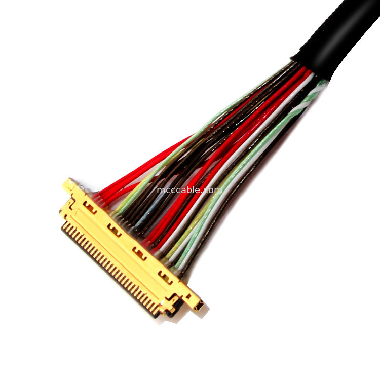 0.4mm / 1.25mm Pitch 30PIN به 30PIN I 20453 کابل Lvds برای مانیتور LCD