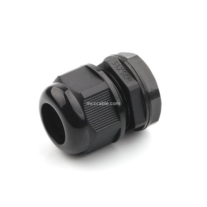 M25 شیل کانکتور ضد آب صنعتی با 3Pin / 4Pin / 6Pin / 7Pin / 8Pin پشتیبانی از پردازش سیم سفارشی OEM / ODM