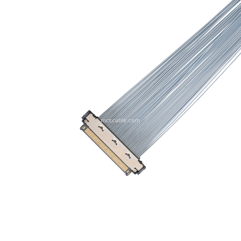 KEL XSL20-48S 0.25mm Pitch Micro-Coax Cable، 44AWG PFA محافظت شده، دو طرفه