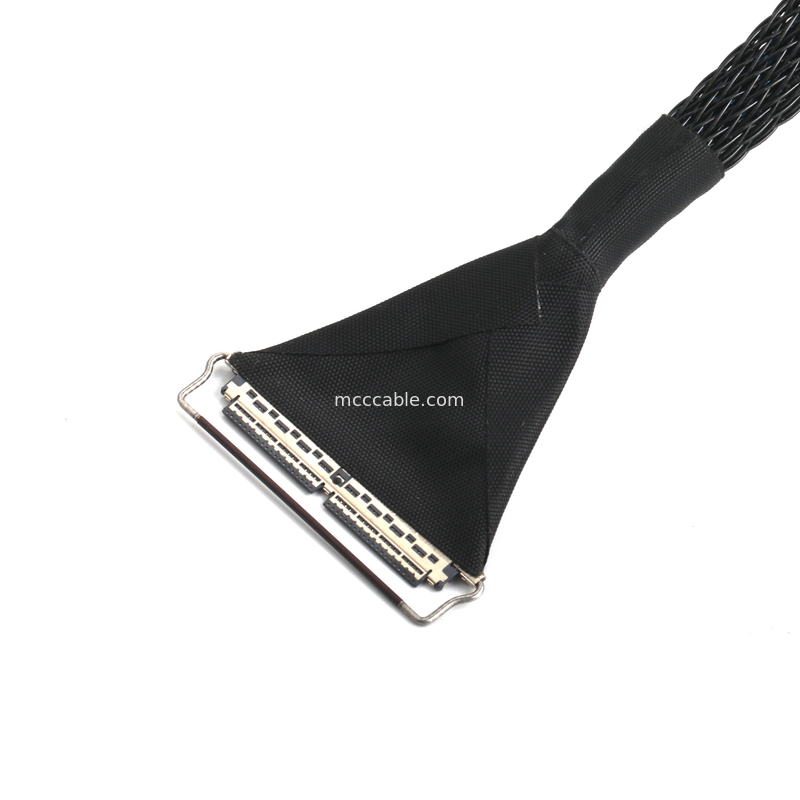 کابل میکرو-محوری 40 پین، گام 0.4 میلی‌متر، دو لایه محافظ برای EDP/LVDS