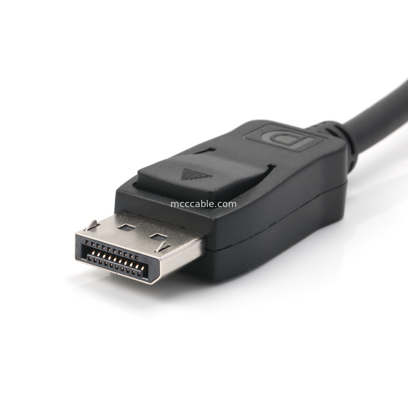 20-پین DisplayPort کابل مرد به زن، محافظت شده 6.0mm OD، 100Ω مقاومت