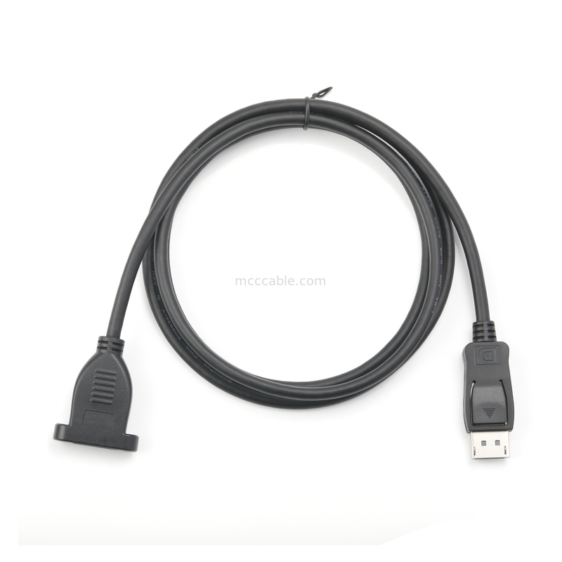 20-پین DisplayPort کابل مرد به زن، محافظت شده 6.0mm OD، 100Ω مقاومت