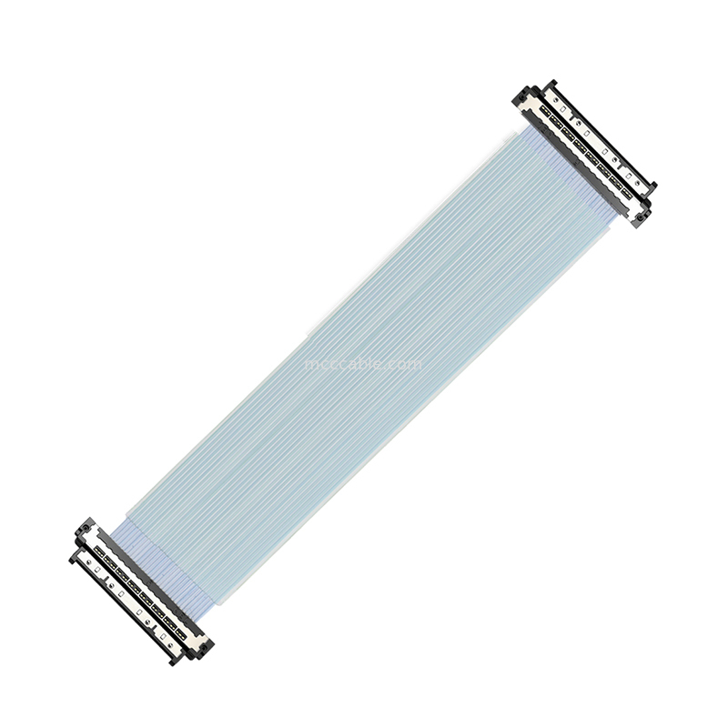 USL20-30SS-040BH 0.4mm Micro Coax Cable 56Gbps PAM4 Optimized For AI Accelerator Boards
