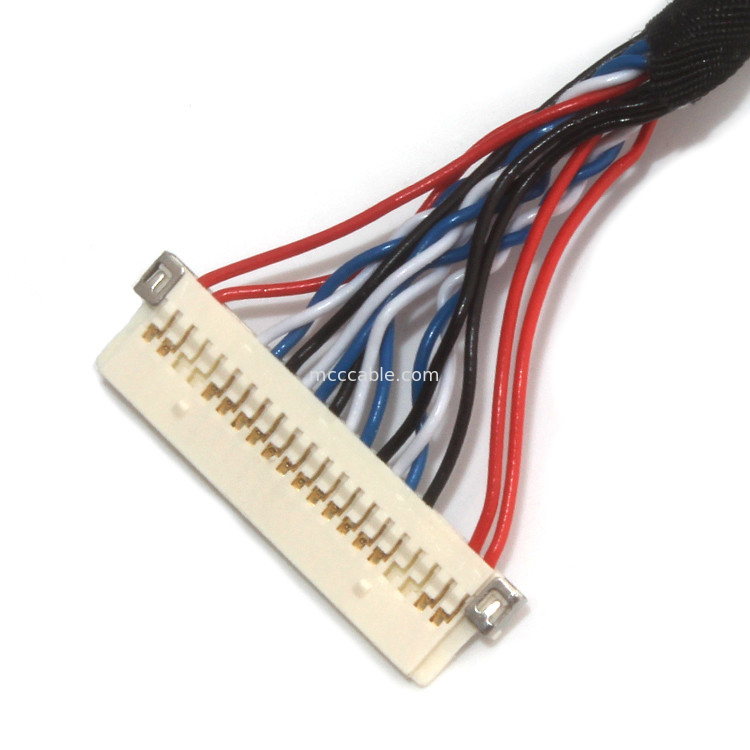 مجامع کابل UL Micro Coax ، کابل JAE  Lvds 30 Pin Fi X30 To Df13 30ds 1.25c