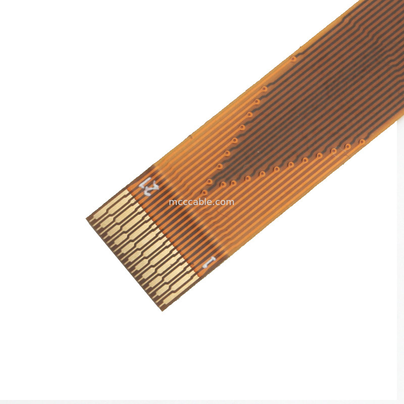 21 پین FFC FPC کابل، FPC Flexible Flat Cable 0.3mm Pitch LVDS کانکتور صفحه نمایش