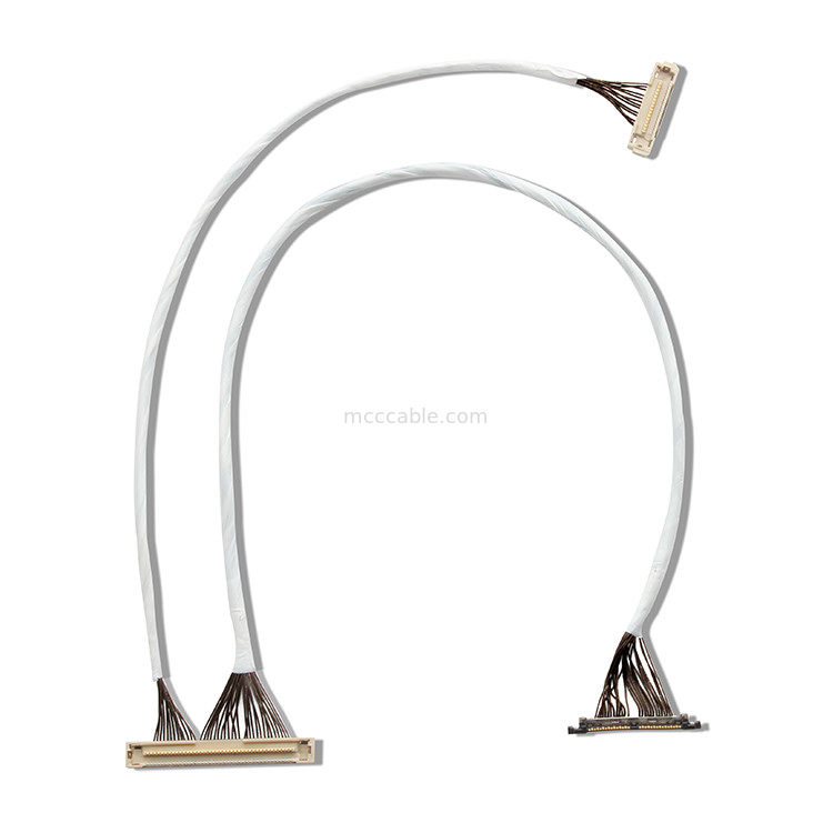 46 AWG 42 AWG Micro Coax Cable DF36 40P 0.4SD 150MM Longth LVDS کانکتور نمایشگر