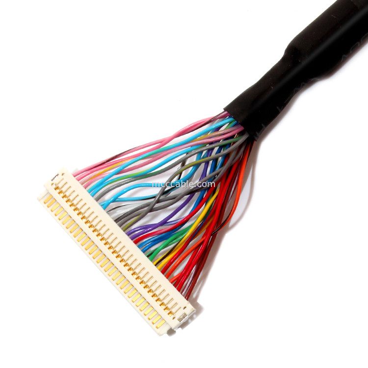مونتاژ کابل Extension  30PIN LVDS ، کابل Dv19-30s تا Df19-30s گسسته سیم Lvds