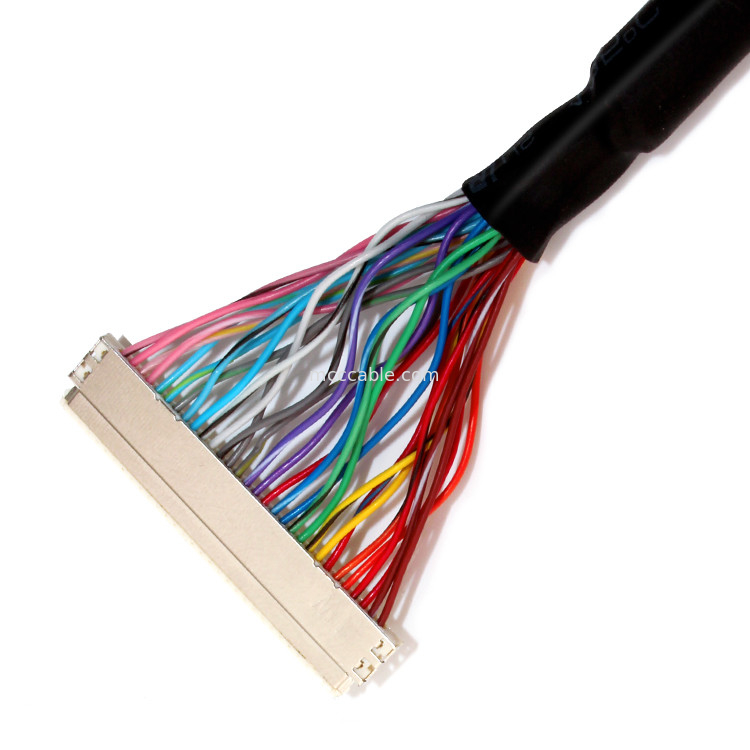 مونتاژ کابل Extension  30PIN LVDS ، کابل Dv19-30s تا Df19-30s گسسته سیم Lvds