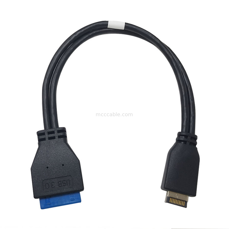 هیدرولیک هیدرولیکی 9.5 اینچی USB 3.2 Gen 20 پین به هدر زنانه USB 3.2 Gen