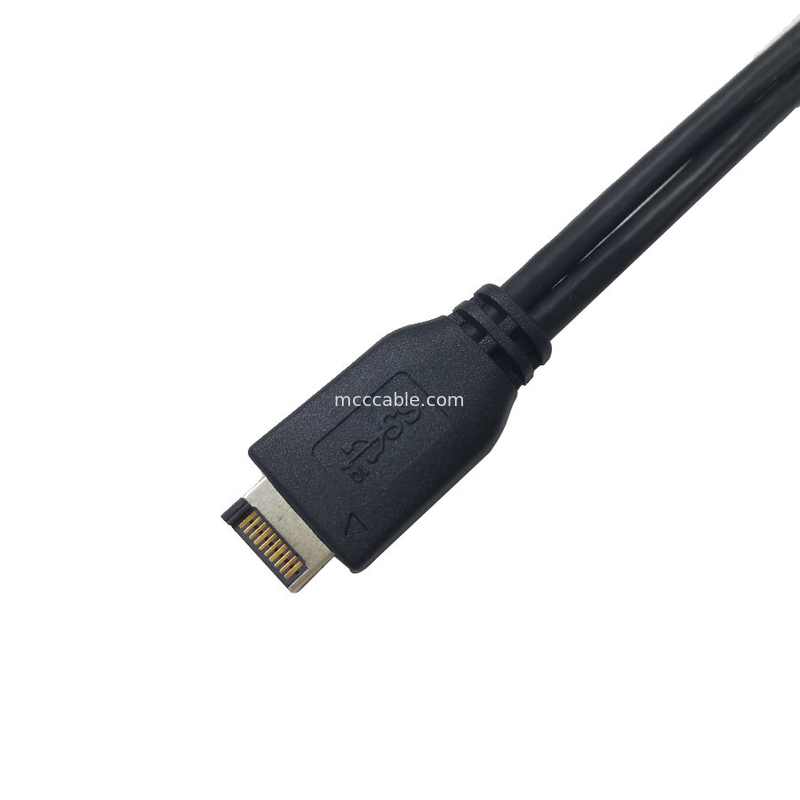 هیدرولیک هیدرولیکی 9.5 اینچی USB 3.2 Gen 20 پین به هدر زنانه USB 3.2 Gen