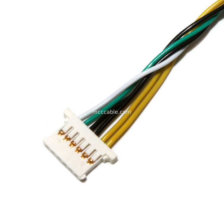 مونتاژ کابل LED 1.25 میلی متری ، مجموعه کابل Molex 51146 0600 تا JST PHR 6