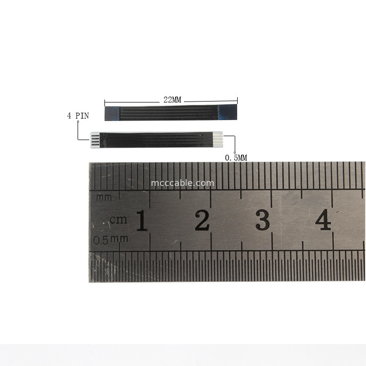 کابل FFC FPC 4 پین، کابل روبانی OEM FFC برای اتصال صفحه نمایش lvds چاپگر