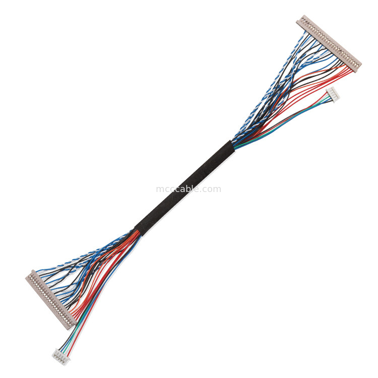 کابل Lvds 250 ولت 20 پین  Df14 To Df14 برای لپ تاپ کانکتور نمایشگر lvds