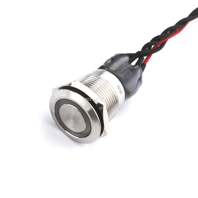 کابل سوئیچ تغذیه Bulgin Mpi002 28 D4 آبی قرمز برای Rl To Molex 50579402