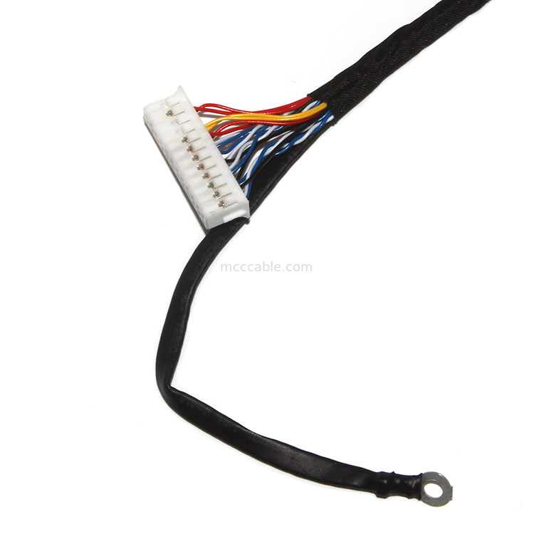 سفارشی کردن طول 2.0mm Pitch Lvds کابل مونتاژ 30 پین  DF11-24DS-2C به FI-X3OHL OEM / ODM