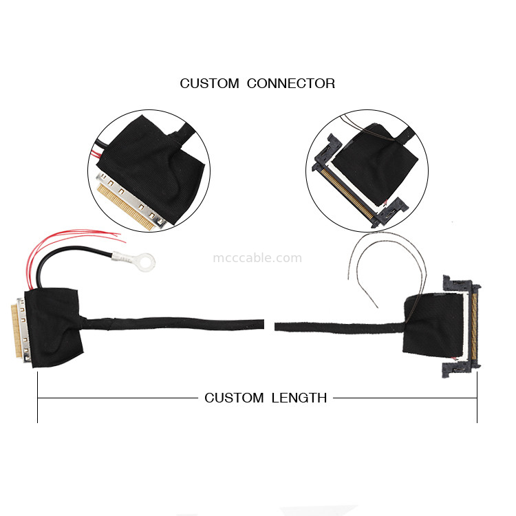 مونتاژ کابل 32AWG LVDS 40 پین 88441-40 تا 50 پین JAE F1-RE51HL