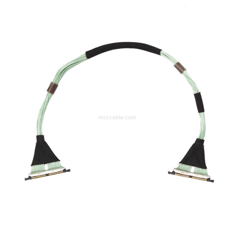 30 Pin Micro Coaxial Lvds EDP کابل هایروز 0.3mm Pitch DF56-30P-0.3SD