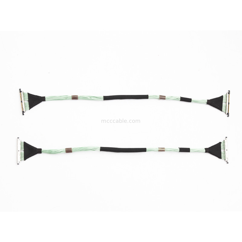 30 Pin Micro Coaxial Lvds EDP کابل هایروز 0.3mm Pitch DF56-30P-0.3SD