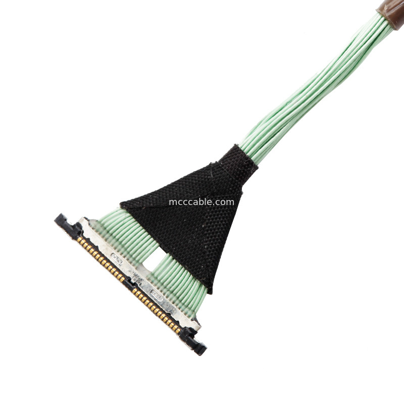 30 Pin Micro Coaxial Lvds EDP کابل هایروز 0.3mm Pitch DF56-30P-0.3SD