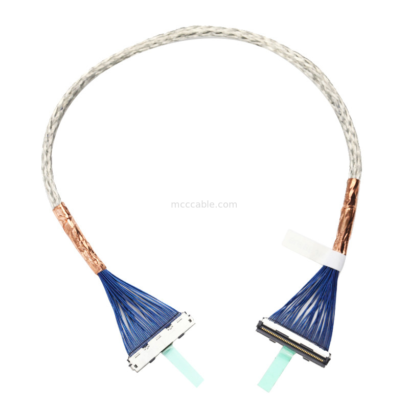 صفحه نمایش LVDS LCD Edp کابل مونتاژ  DF80-40P-0.5SD کانکتور نمایشگر lvds