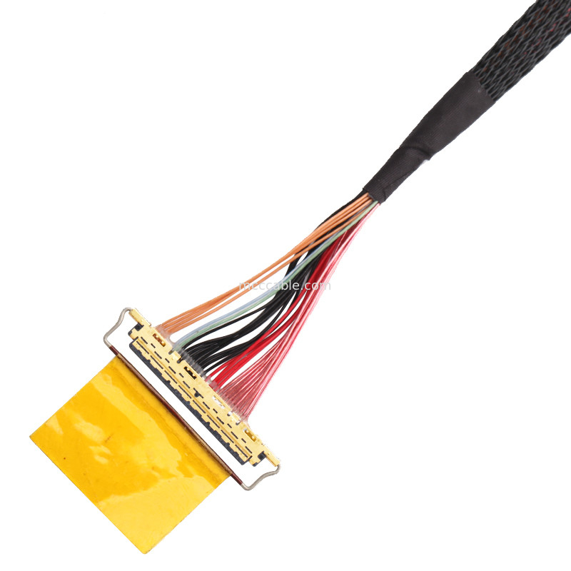 36AWG Lvds کابل مونتاژ I  20453-240t-01 به 20453-240t-01 40P 0.4mm Pitch