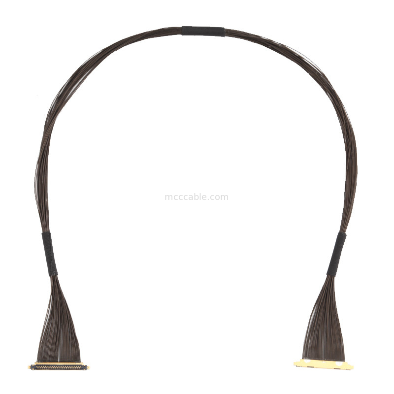 40P UL11130 46AWG Micro Coaxial Cable Assembly 20531-040t-02 IDC تشکیل OEM / ODM