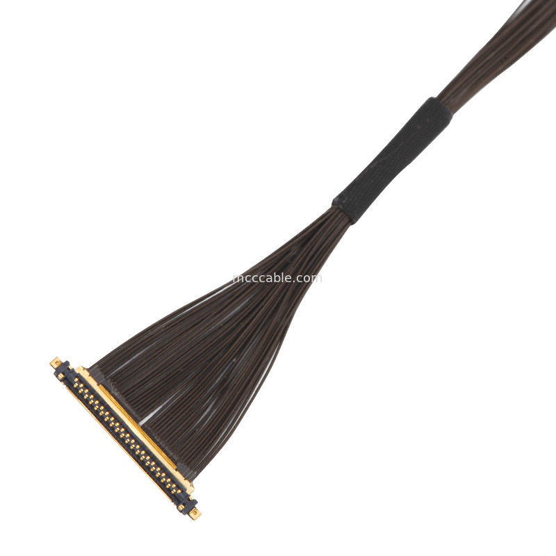 40P UL11130 46AWG Micro Coaxial Cable Assembly 20531-040t-02 IDC تشکیل OEM / ODM
