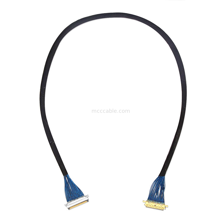 طول سفارشی LVDS Micro Coaxial Cable 0.4mm 20453z-030 SD به 20347 با قفل مکانیکی