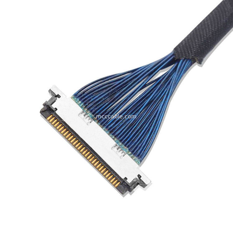 طول سفارشی LVDS Micro Coaxial Cable 0.4mm 20453z-030 SD به 20347 با قفل مکانیکی