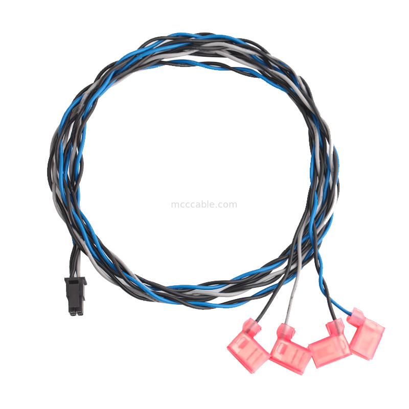 TE 2-520129-2 To Molex 0430250408 Micro Fit 3.0 Recetacle Dual Row Wire Cable