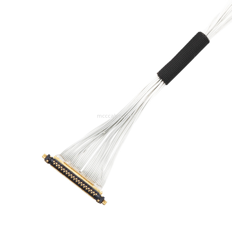 مونتاژ کابل UAV Lvds Edp مونتاژ کابل 0.25mm Pitch 20531-034T-02 تا Jst Auhr-05v-H 34 Pin کابل کواکسیال میکرو