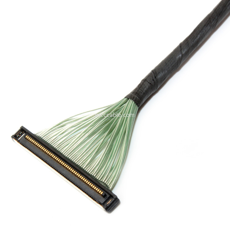 50 پین 20380-R30T-06 LVDS EDP Micro Coaxial Cable Assembly 50P کانکتور