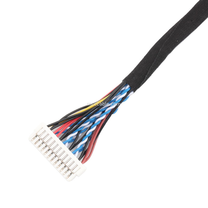 24pin MOLEX 504186-2400 30pin JAE FI-X30HL LCD LVDS کابل مونتاژ طول سفارشی