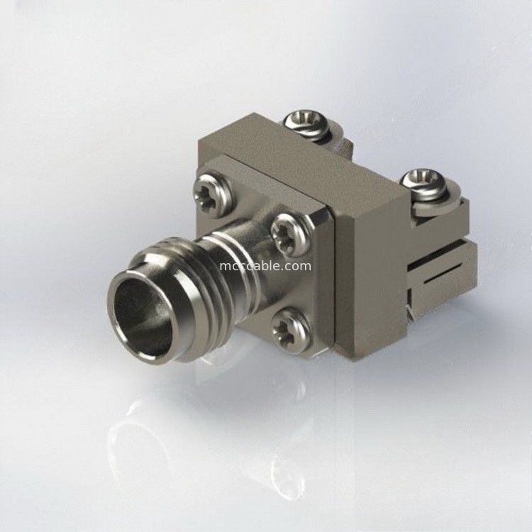کانکتور RF کواکسیال Bulkhead 1.85 میلی متر اتصال بدون لحیم لبه PCB اتصال مستقیم RF