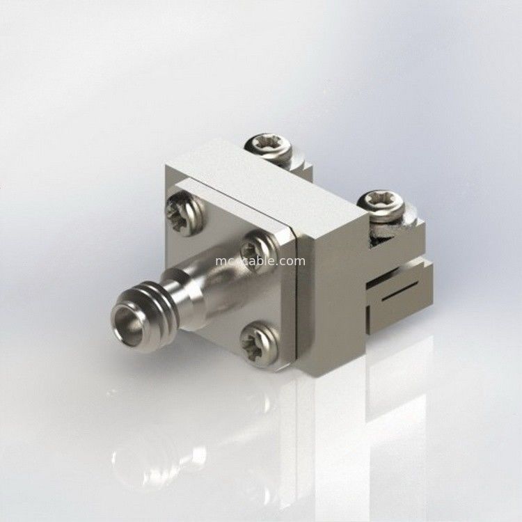 کانکتور RF کواکسیال Bulkhead 1.85 میلی متر اتصال بدون لحیم لبه PCB اتصال مستقیم RF