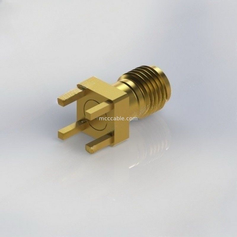 اتصال کابل کواکسیال RF 3.5 میلی متری زن به تخته مدار چاپی، پایه لبه RF 34 گیگاهرتز