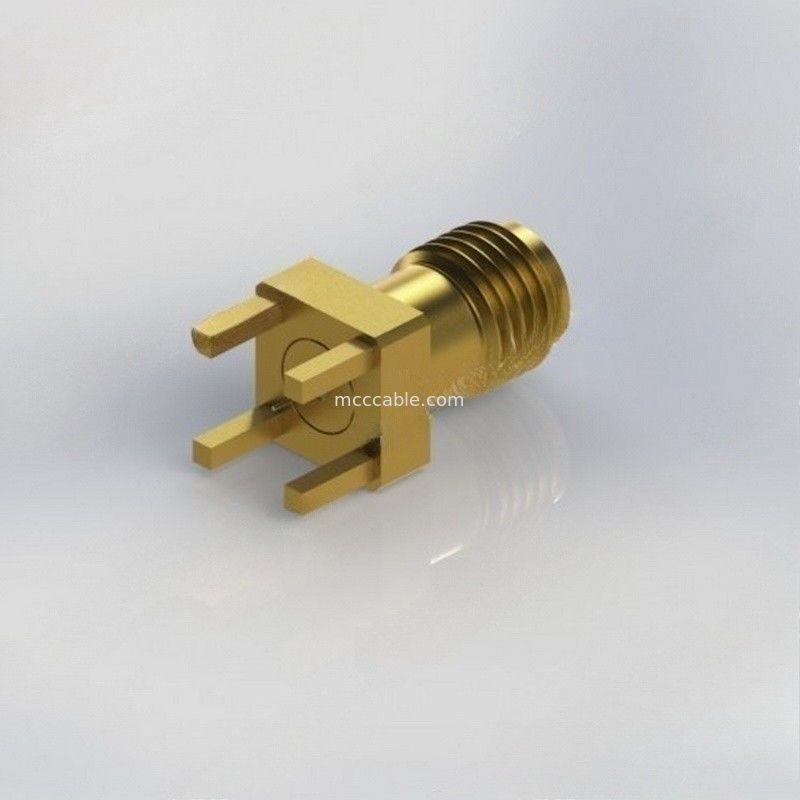 اتصال کابل کواکسیال RF 3.5 میلی متری زن به تخته مدار چاپی، پایه لبه RF 34 گیگاهرتز