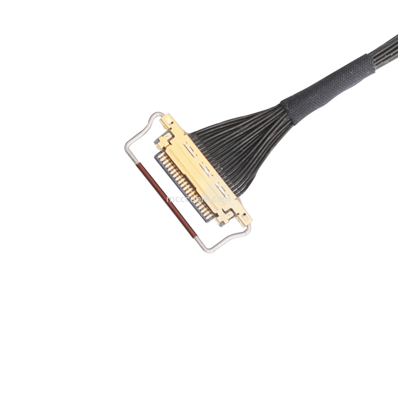 مونتاژ کابل Oem Lvds 0.5mm Pitch 20453-220t-03 کانکتور میکرو کواکسیال نوع جفت گیری افقی