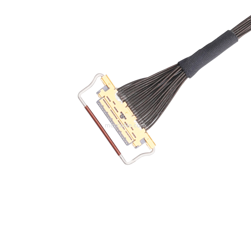 مونتاژ کابل Oem Lvds 0.5mm Pitch 20453-220t-03 کانکتور میکرو کواکسیال نوع جفت گیری افقی