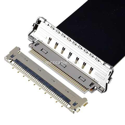 20856-030T-01 0.4mm Pitch 30P Micro Coaxial کابل مونتاژ کابل جفت گیری جهت افقی