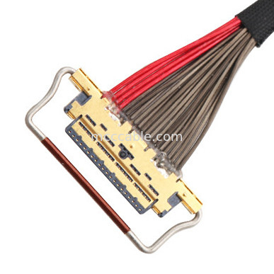 UL EDP LVDS کابل کواکسیال 0.4mm Pitch 20633-220T-01S 20 Pin طول سفارشی