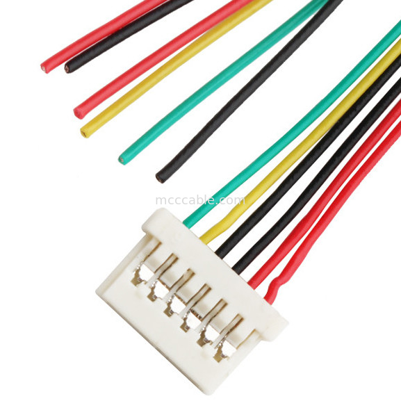 کانکتور صفحه نمایش lvds 6DS 1.25mm Pitch  DF14 Lvds Cable Crimping 6 Pin