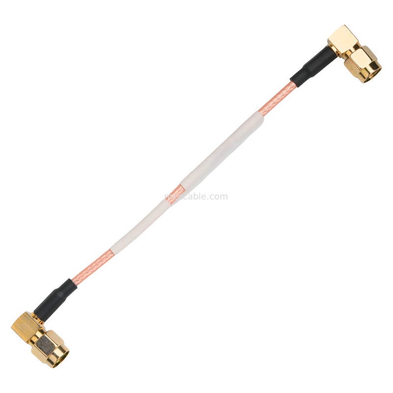 Ip67 Rohs کابل کوکسال سفارشی Ra Sma پلاگین زاویه راست پلاگین Rg316 Oem / Odm