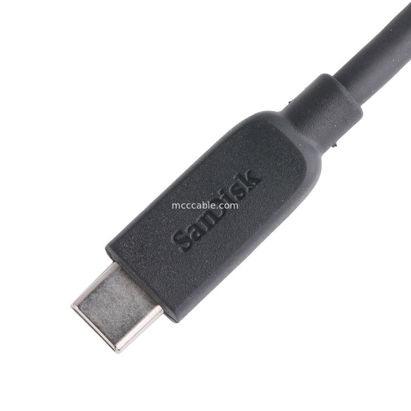 Rohs External Hard Drive Cable USB-C به مایکرو USB 3.1 Gen 2 10 گیگابایت در ثانیه طول سفارشی