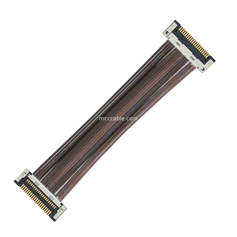 DF49-20P-SHL  Micro Coaxial Cable Assembly DF49-20P 0.4SD تسمه های بسیار نازک کواکسیال