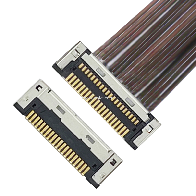 DF49-20P-SHL  Micro Coaxial Cable Assembly DF49-20P 0.4SD تسمه های بسیار نازک کواکسیال