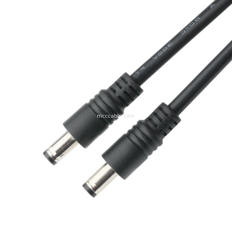 کابل کانکتور 1-1971905-4 HSG*1PCS و به DC پلاگ 2.5*5.5mm Solder Type PVC ظاهر قالب بندی