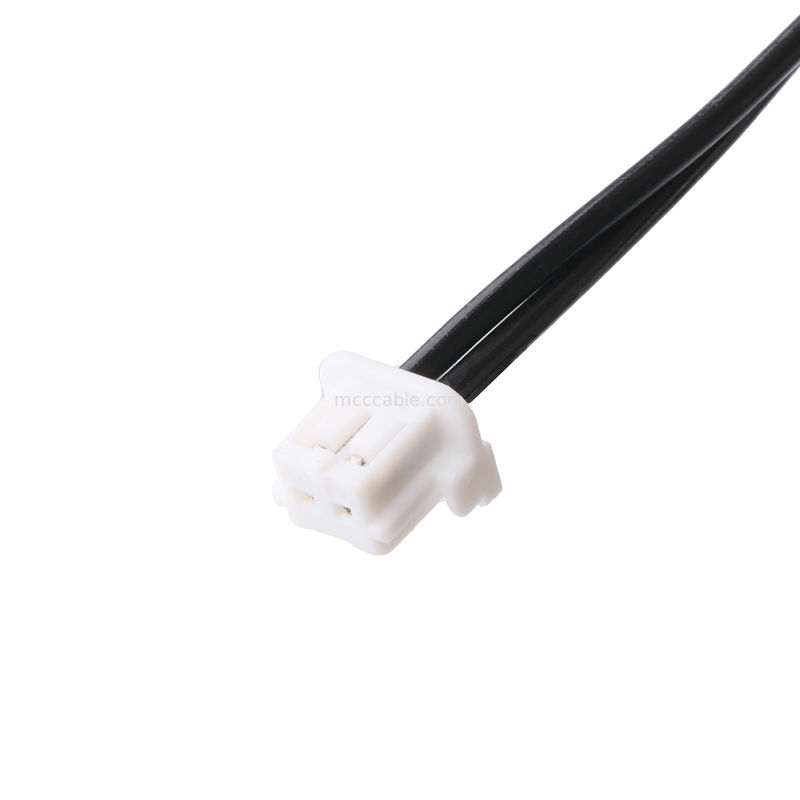 DC پلگ 2.1 * 5.5mm نوع پلوپز PVC شکل گیری ظاهر 90 زاویه به آغوش سفید 2P MOLEX F